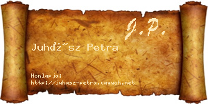 Juhász Petra névjegykártya