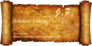 Juhász Petra névjegykártya